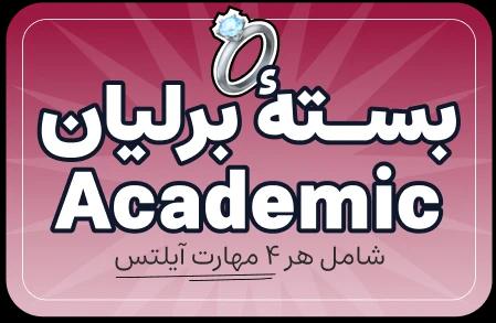 تصویر بسته بسته تخفیف برلیان IELTS Academic Module